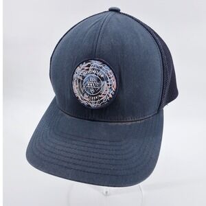 TravisMathew Mesh Back Snapback Trucker Hat Navy Blue Mens OSFM